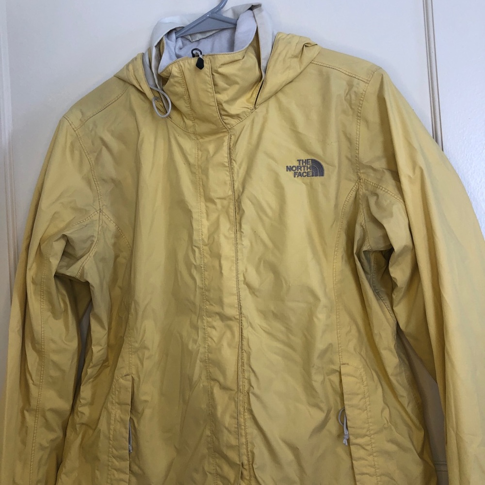 North Face Yellow Rain Jacket